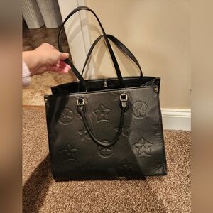 LV Black Tote, Faux Louis